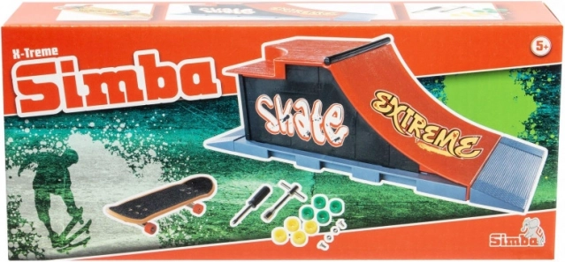 Mini rampă pentru skateboarding pe degete EXTREME de la SIMBA