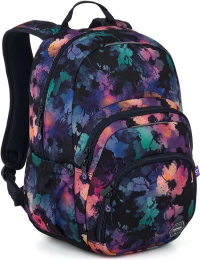 Rucsac pentru studenți Topgal abstract flora