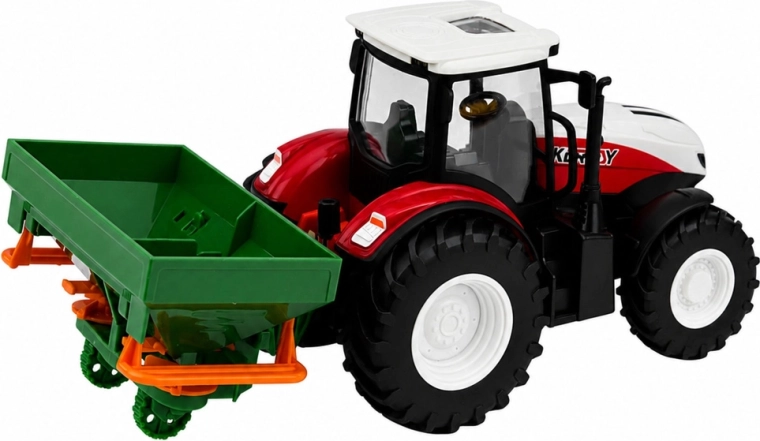 Tractor realist cu semănătoare