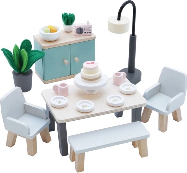 Set mobilier pentru căsuța de păpuși Daisylane sufragerie