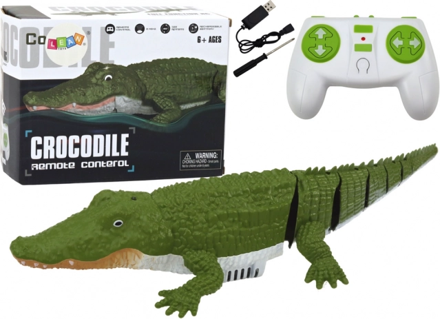 Crocodil acvatic cu telecomandă, plutitor, controlat de la distanță
