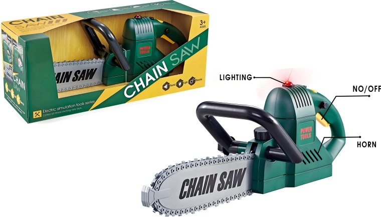 Fierăstrău cu lanț cu acumulator pentru copii cu lumină și sunet