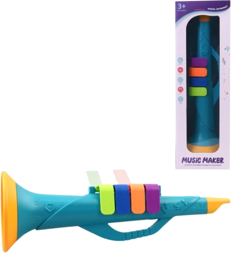 Trompetă de jucărie din plastic pentru copii