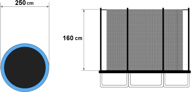 Potrivire universală pentru trambuline de 8 ft