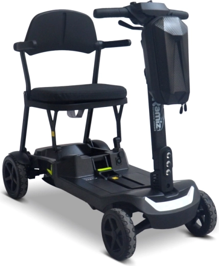 Scuter electric cu 4 roți pentru seniori SeniorStar – negru