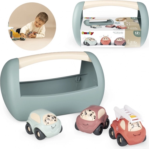 Little Smoby set de mașinuțe în cutie portabilă