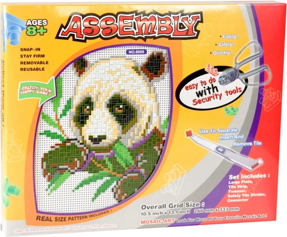 Mozaic cu panda pentru copii