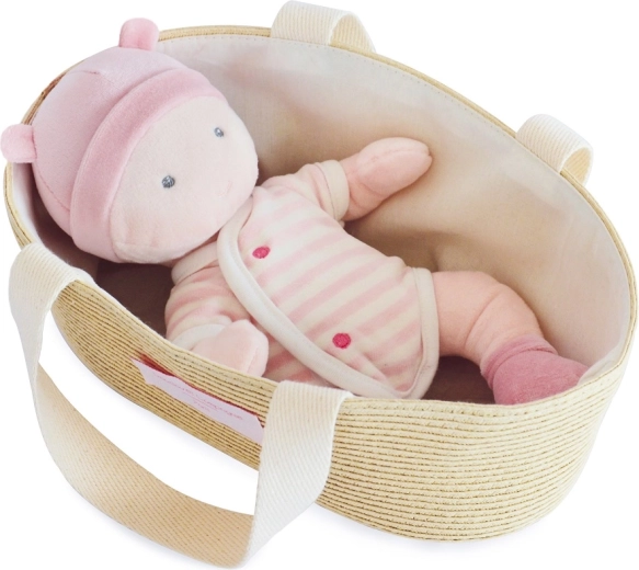 Doudou Jolijou Păpușa Pola în geantă pentru cărucior 28 cm