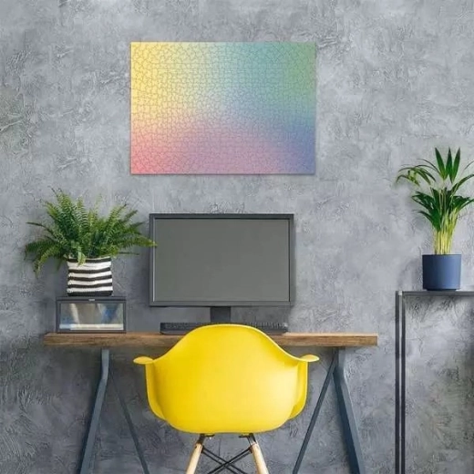 Puzzle-ul finalizat ca decorațiune