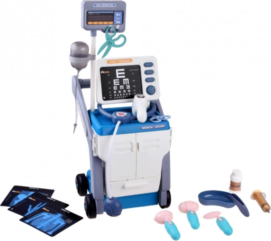 Cărucior medical cu set pentru micii doctori