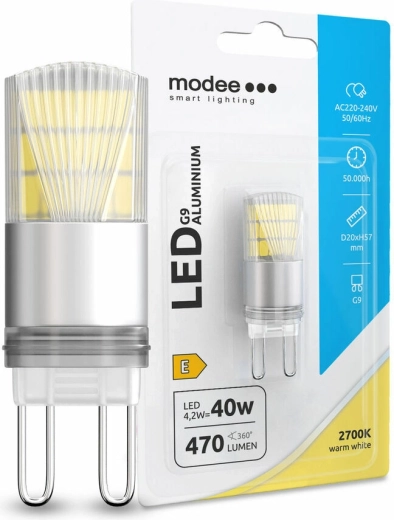 Modee bec LED G9 4,2 W alb cald