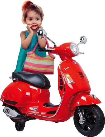 Jamara motocicletă electrică pentru copii Vespa GTS 125 roșie 12 V