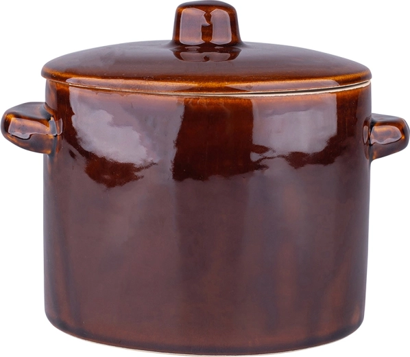 Oală din ceramică 1,5 l cu capac