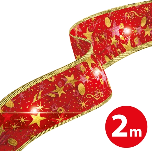 Ghirlandă LED de Crăciun roșie, 2 m