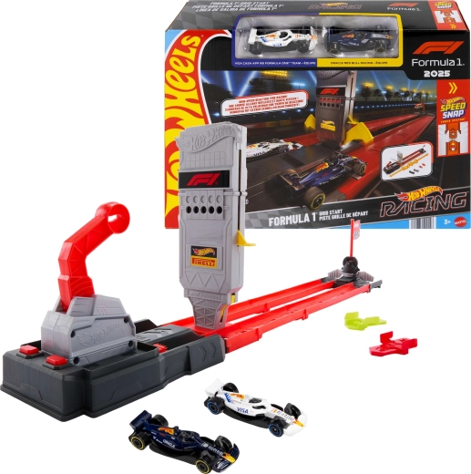 Hot Wheels Racing Formula 1 set pistă cursă rapidă + 2 monoposturi