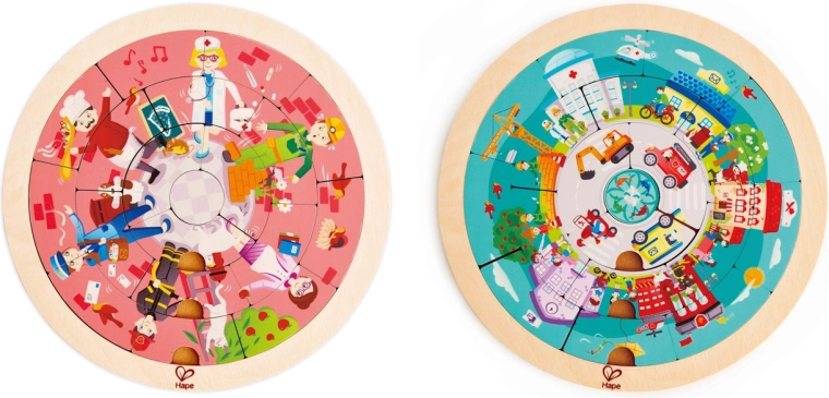 Puzzle meserii în cerc