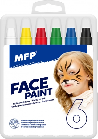 Culori pentru față - Set de machiaj 6 bucăți