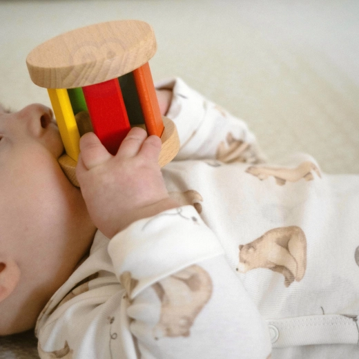 Jucării naturale din lemn pentru prindere