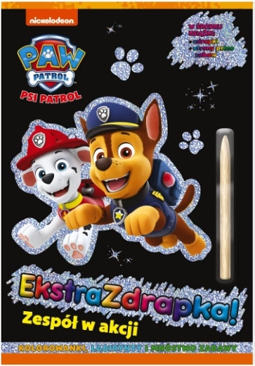 Patrula Cățelușilor – carte extra de zgâriat: Echipa în acțiune