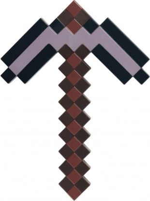 târnăcop minecraft netherite din plastic 42 cm