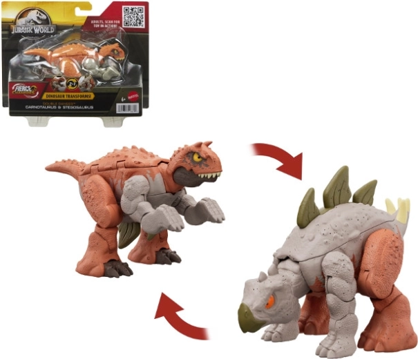 Dinozaur 2în1 cu transformare Carnotaurus JURASSIC WORLD