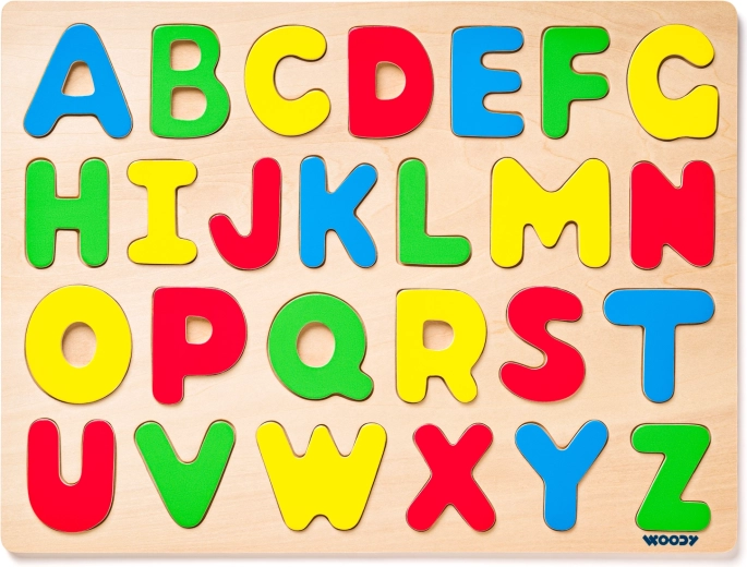 Puzzle pe placă Alfabet