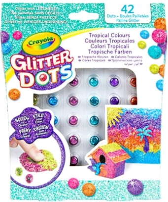 Crayola Glitter Dots – biluțe sclipitoare pentru creații creative