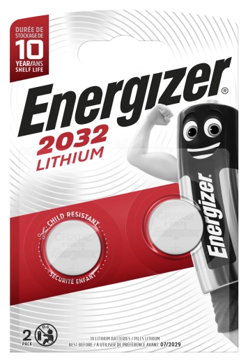 Baterie litiu tip monedă CR2032 3 V, 235 mAh, 2 buc – Energizer