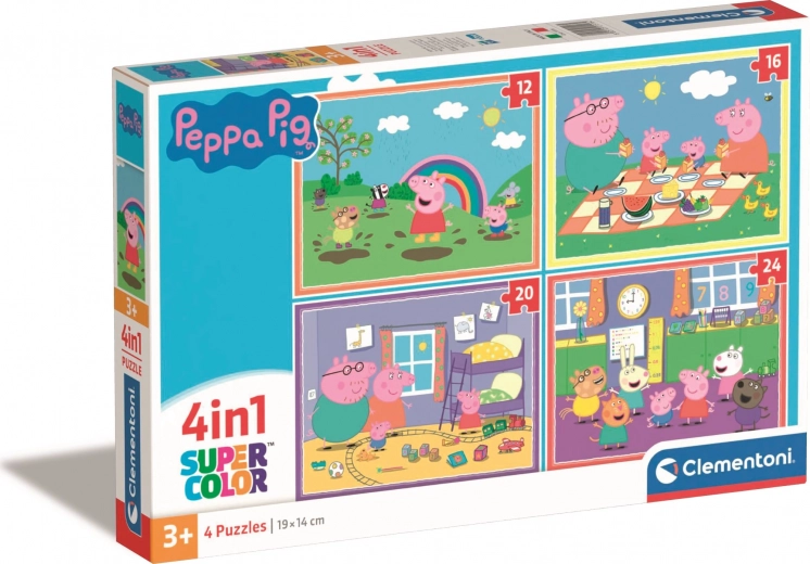 Clementoni Puzzle Purcelușa Peppa 4v1