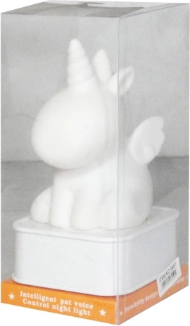 Lămpiță din cauciuc în formă de unicorn, pe baterii