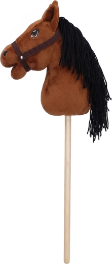 Căluț pe băț hobby horse maro 68 cm