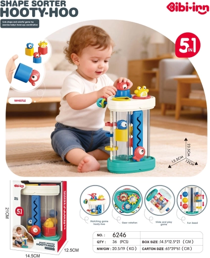 Turn multifuncțional „peștișor” – sortator 5 în 1