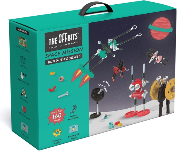 Ambalaj portabil cu mâner și 160+ piese