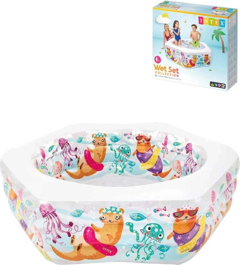 Piscină gonflabilă Intex cu vidre, 191 × 178 × 61 cm