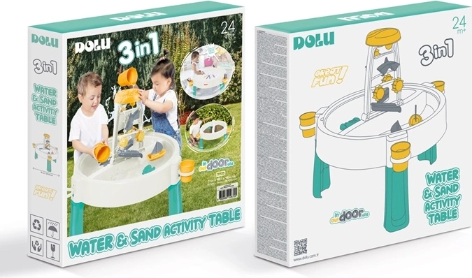 Dolu 3în1 masă de activități pentru apă și nisip