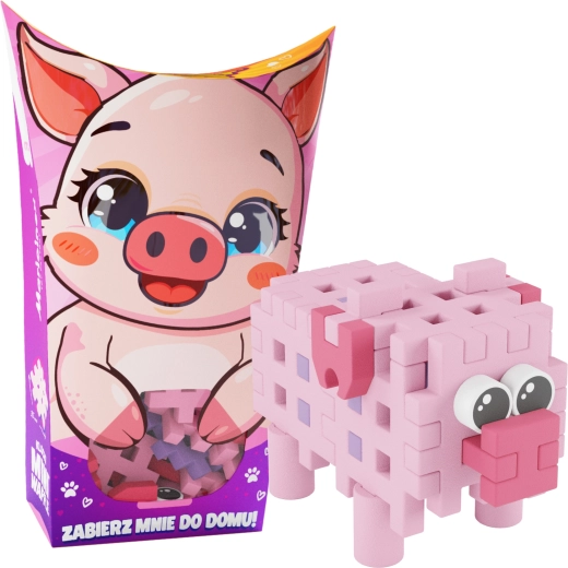 Set de construcție Mini Waffle Pocket Pets – purceluș