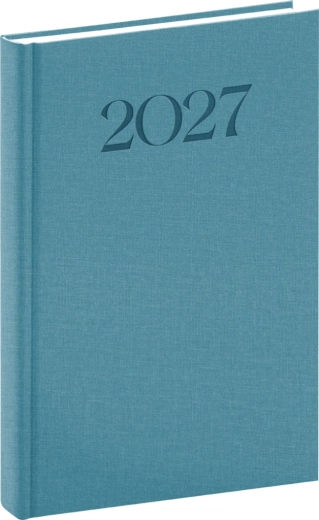 Notique Biella agendă zilnică 2027 albastră 15 × 21 cm