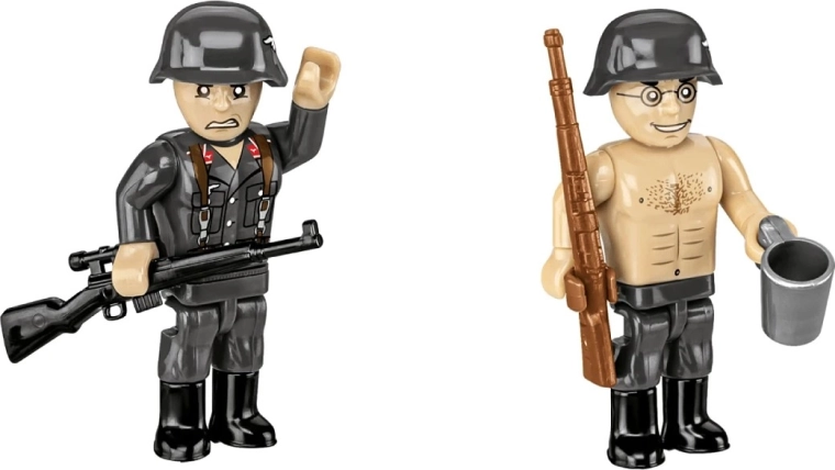 Figurine de artileriști cu accesorii