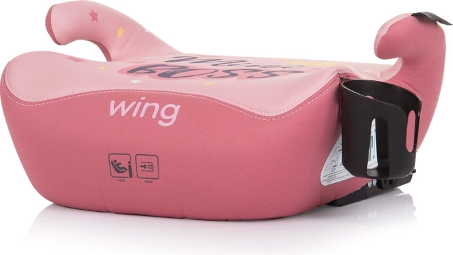 Chipolino înălțător Wing i-Size 125–150 cm cu Isofix – Roz