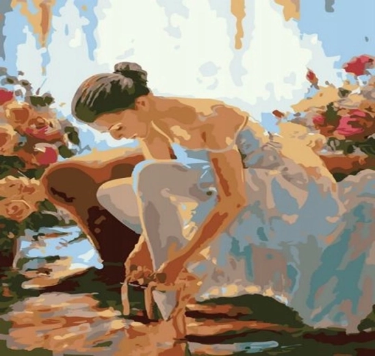 Pictură pe numere Balerină 40 × 50 cm
