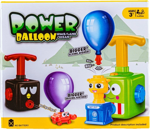 Deplasare cu aer din balon – fără baterii