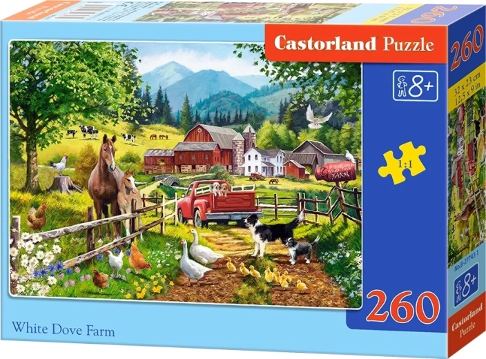Puzzle Castorland Fermă cu porumbel alb, 260 de piese