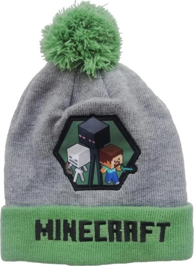 Căciulă verde-gri Minecraft
