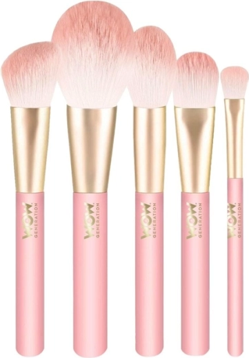 Set complet de 5 pensule pentru machiajul de zi cu zi