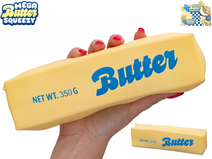 Mega squeeze cub de unt elastic XL, jucărie antistres de strâns - 1 bucată