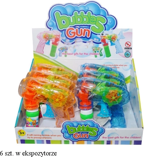 Pistol cu bule de săpun cu lumină