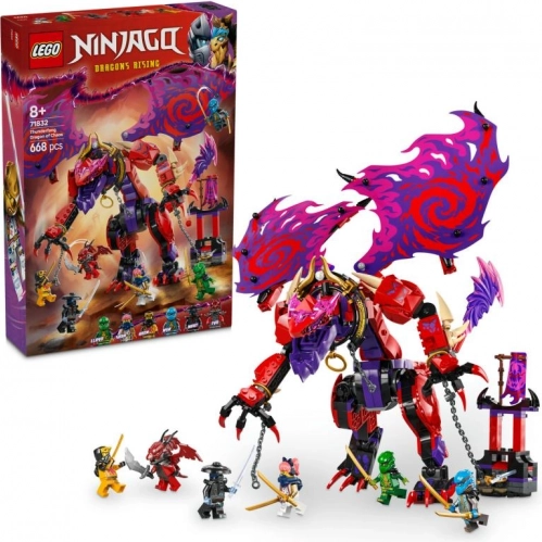 LEGO NINJAGO dragonul haosului Thunderfang set de construcție pentru copii de la 8 ani