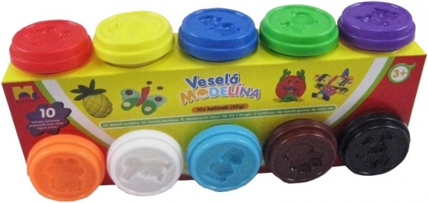 Pastă modelatoare MODELO 10×50 g – set de culori diverse