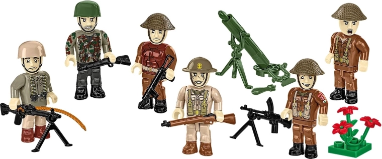 Șase minifigurine detaliate pentru scene dinamice