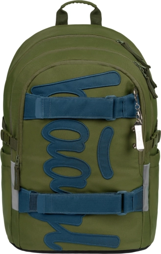 Rucsac ergonomic cu spațiu pentru laptop și chingi pentru skateboard